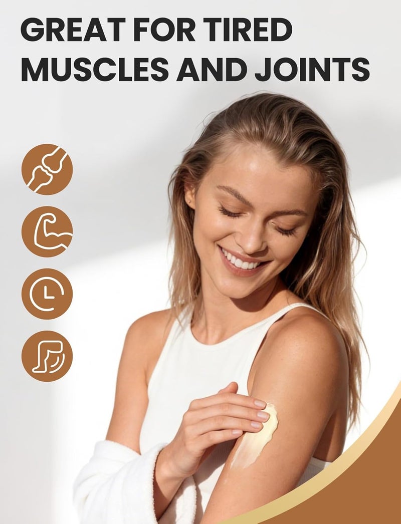 Venture Pal Magnesium Lotion, Topical Magnesium Cream, Leg & Muscle Relaxation with Coconut Oil, Shea Butter & Hyaluronic Acid, Safe for Kids - Image 3